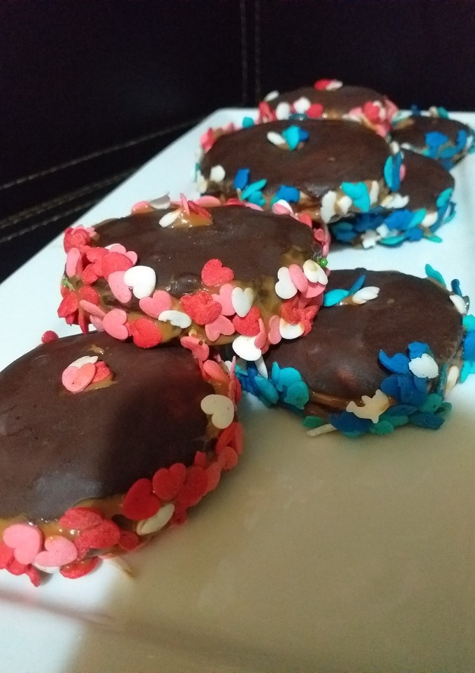 Una foto de Galletones de chocolates y mostacillas