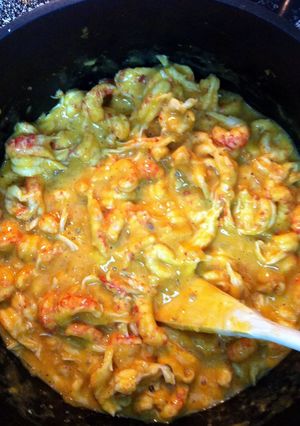 A picture of Crawfish Etouffee.