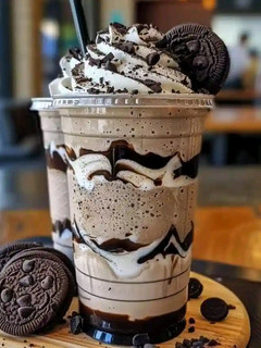 A picture of Cookies & Cream Frappuccino.