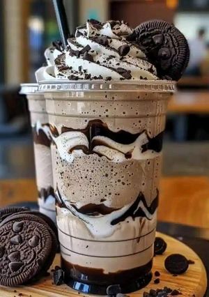 A picture of Cookies & Cream Frappuccino.