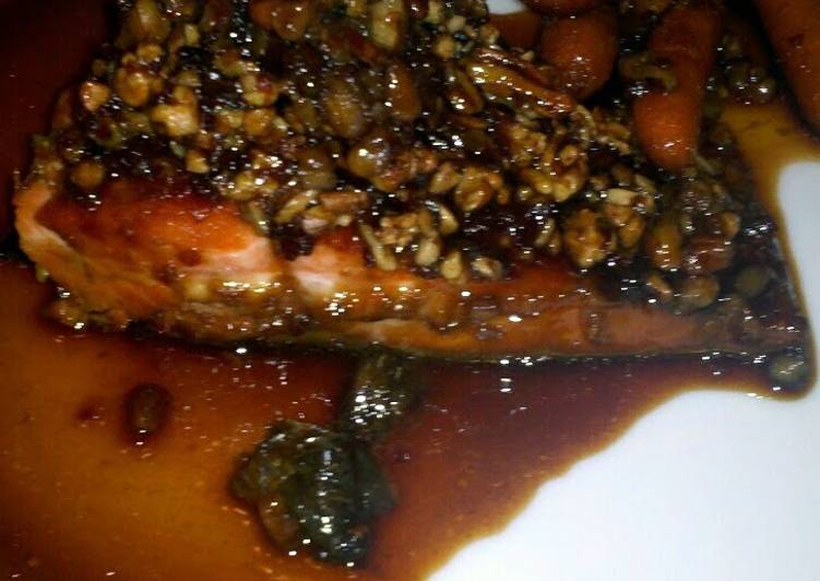 Recipe of Favorite sesame pecan salmon