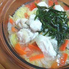 A picture of Napa Chinese Cabbage and Chicken Breast Hot Pot.