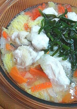 A picture of Napa Chinese Cabbage and Chicken Breast Hot Pot.