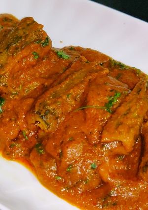 A picture of Bittergourd Masala | Karele.