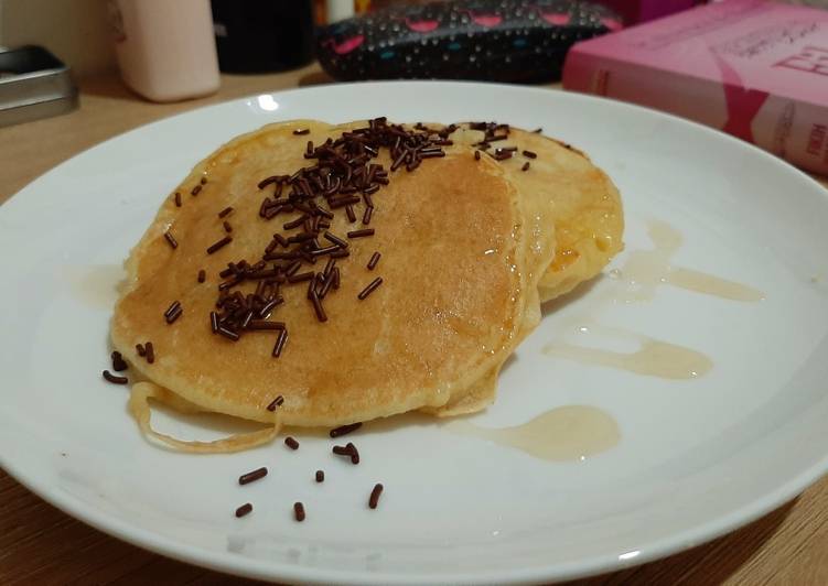 Cara bikin Pancake tanpa mixer  Sederhana