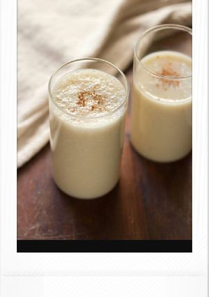 A picture of Banana bailey milkshake.