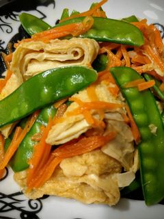 荷蘭豆炒豆皮 的食譜成品照片
