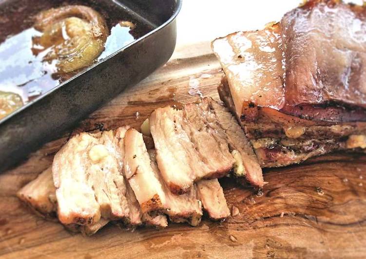 Easiest Way to Make Super Quick Homemade Roast pork belly