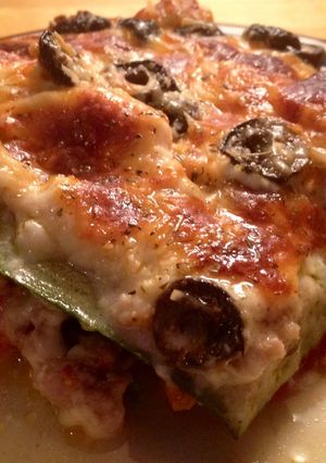 A picture of Zucchini And Sausage Lasagna.