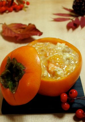 A picture of Persimmon and Walnut Shira-ae Mashed Tofu.