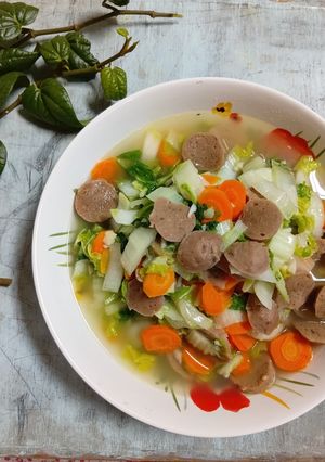Foto resep Cah Wortel Sawi putih Bakso