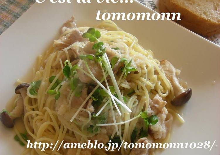 Simple Way to Make Quick Pasta with Pork and Grated Daikon