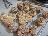 Bizcochos con crema pastelera de cacao