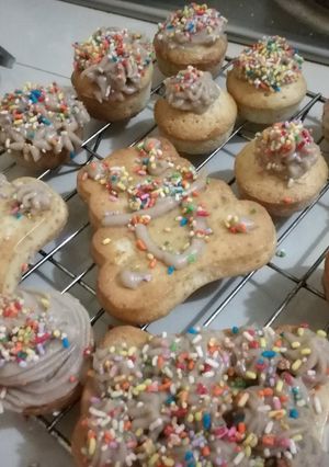 Una foto de Bizcochos con crema pastelera de cacao