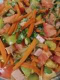 Ensalada tibia de Zanahorias y Albahaca