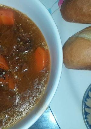 Hình của món Bò kho bánh mì.