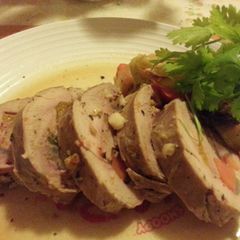 A picture of Pork Roll with Vegetables. Tender & Juicy..