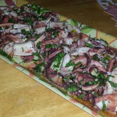 Octopus and Coriander Salad A picture of Octopus and Coriander Salad.