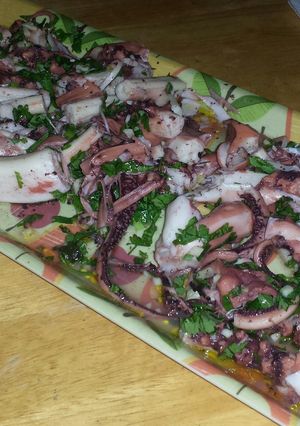 A picture of Octopus and Coriander Salad.