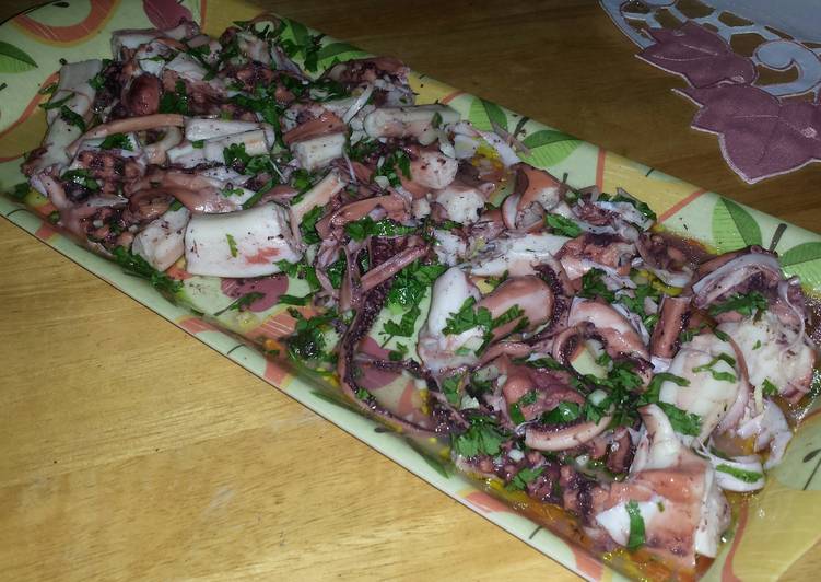 Simple Way to Prepare Any-night-of-the-week Octopus and Coriander Salad