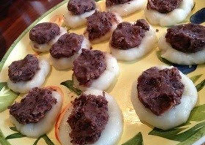 Easy Sweet Bean Paste on Mochi &ndash; For Those Abroad