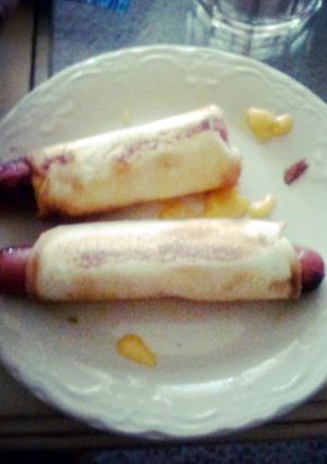 A picture of Grilled cheese hot dog.