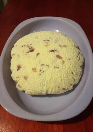 Lilahagymás házi sajt recept fotója