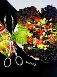 عکسی از دستور سالاد با کاهو فرانسوی😍