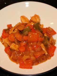 A picture of Chicken with a Sweet and Spicy Kick.