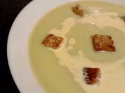 A picture of potato leek soup
