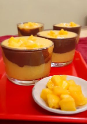 A picture of Mango chocolate smoothie.