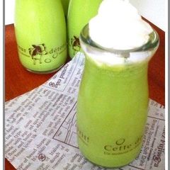 A picture of Thick and Rich Matcha Green Tea Blancmange.