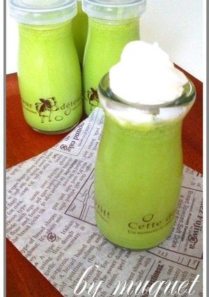 A picture of Thick and Rich Matcha Green Tea Blancmange.