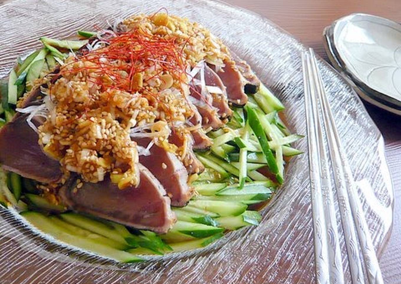 Korean-style Seared Skipjack Tuna