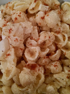 A picture of Deviled Egg Macaroni Salad.
