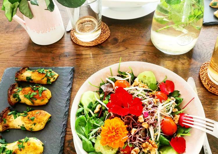 Powerfood Salat & Kräuterseitlinge 🧚‍♂️