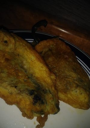 Una foto de Chiles rellenos