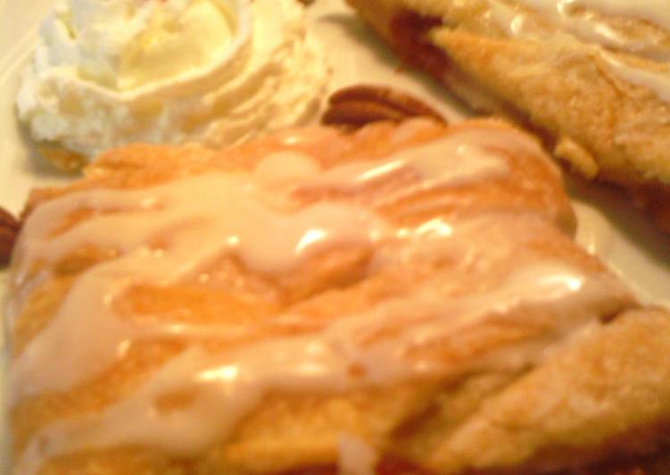 Steps to Prepare Ultimate sunshines&#39;s cream cheese cherry braid danish