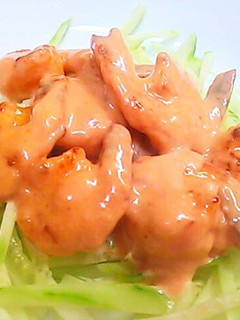 A picture of Real Chinese-style Shrimp with Mayo (Aurora Sauce).
