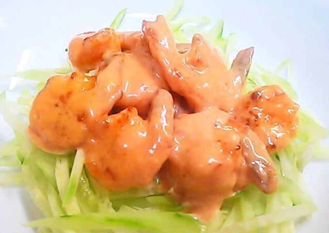 Real Chinese-style Shrimp with Mayo (Aurora Sauce)