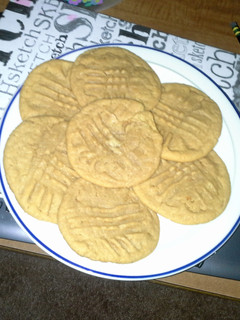 A picture of Peanut Butter Cookies (:.