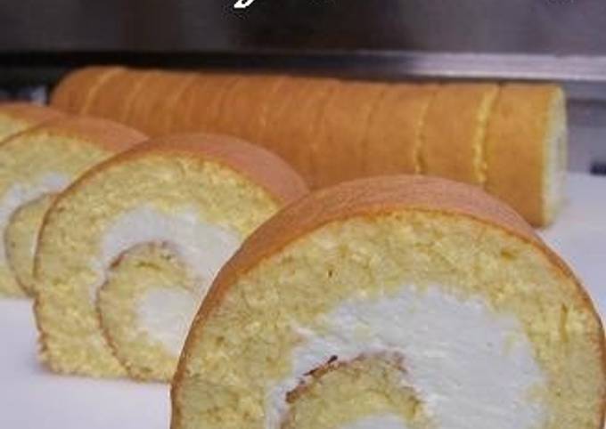 Recipe of Homemade Milky Cream Swiss Rolls