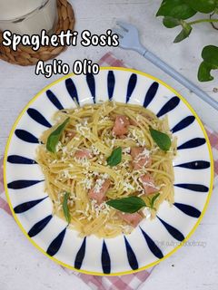 Foto resep Spaghetti Sosis Aglio Olio