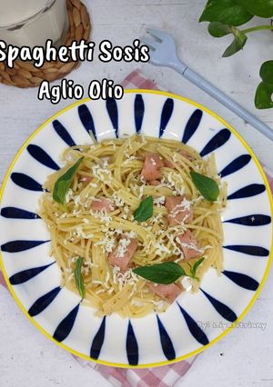 Foto resep Spaghetti Sosis Aglio Olio