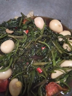 Foto resep Tumis kangkung telur puyuh