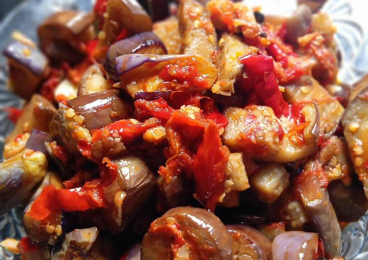 Resep Balado terong ungu🍆 yang Enak