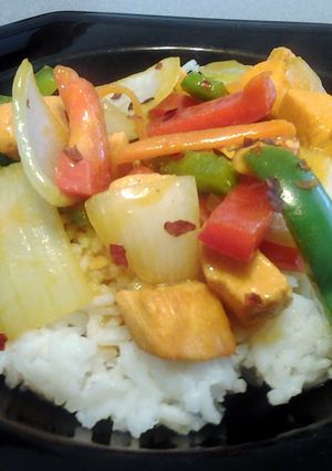 A picture of Sazón Chicken Stirfry.