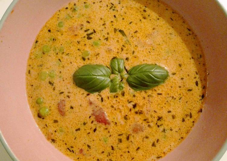 Simple Way to Make Homemade Green pea soup from heaven