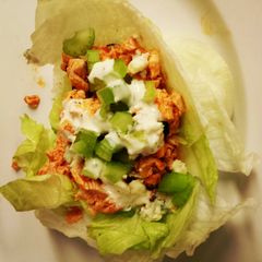 A picture of Buffalo Chicken Lettuce Wraps.