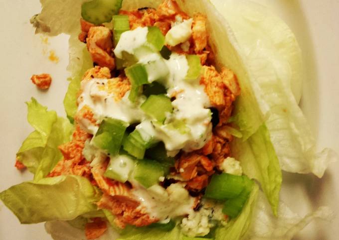 Buffalo Chicken Lettuce Wraps